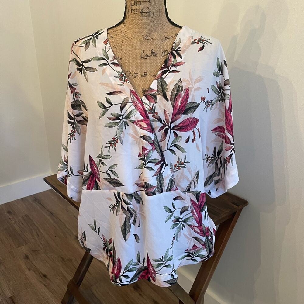 Worthington Floral Blouse Size XL